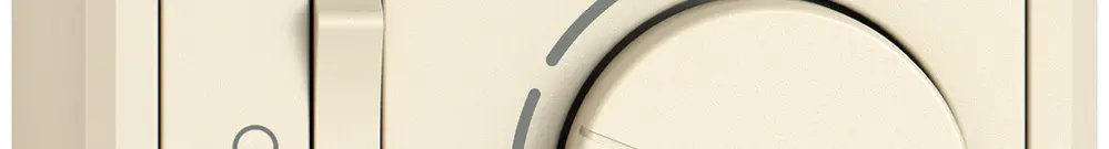 Termostato ambiente AP EDIZIO.liv SNAPFIX® con interruttore 230VAC 50Hz cr 