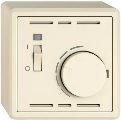 Thermostat d'ambiance AP EDIZIO.liv SNAPFIX® avec interrupteur 230VAC 50Hz cr 