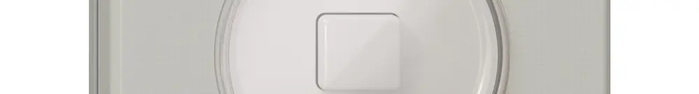 NUP-KNX-Taster 1× NEVO RGB mit Temperaturfühler, lichtgrau 