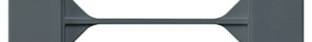 Cadre de recouvrement ENC kallysto.pro 4×1 anthracite 94×274mm 