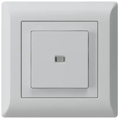 Pulsante luminoso INC kallysto.line A-R/2P grigio chiaro 