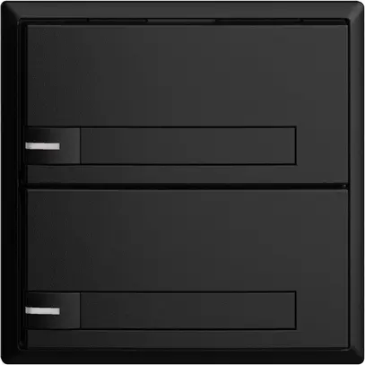 Poussoir KNX RGB EDUE, 250mW, a.LED RGB, a.papier, 2×poussoir, 1×touche, no 