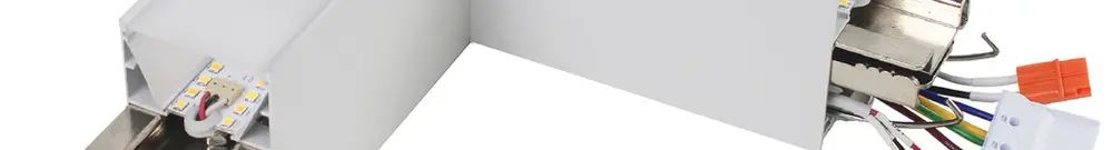 Partie lumineuse en L Sylvania Otao Linear 4.9W 600lm 830/840 221×221mm blanc 