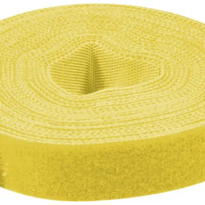 Bande auto-agrippante VALUE à double face 10mm×25m jaune 