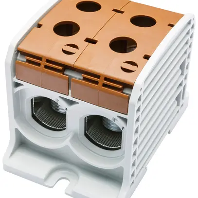 Blocco di distribuzione Bals RKA 185 1P 353A 2×ingresso 2×usc.10…95mm² marrone 