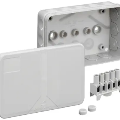 Boîte de dérivation AP 2K-16 2.5²mm IP55 130×85×37mm gris 