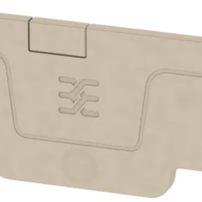 Plaque de fermeture Weidmüller série A AEP 3C 1.5 59.61×2.1mm, beige 