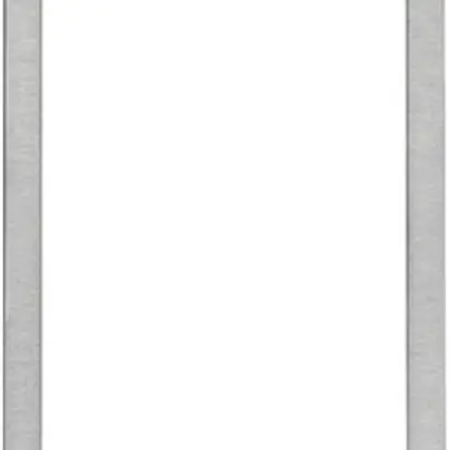 Cadre design vidéo Hager elcom.touch carré acier fin brossé 
