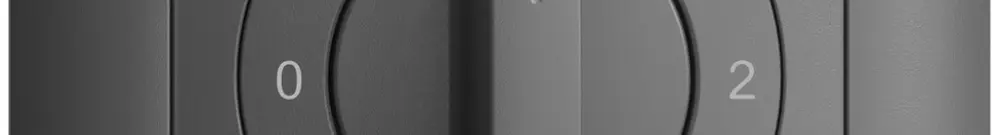 Kit frontale EDIZIOdue 0-1-2-3 88×88mm grigio scuro, per interruttore rotativo 