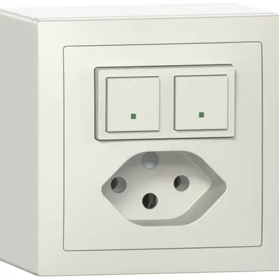 Combinazione AP ABB Sidus sensor/attuatore free@home bianco 