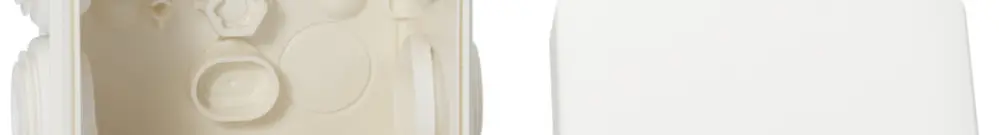 Scatola di derivazione AP Mureva 65×65×45mm vuota bianco IP55 