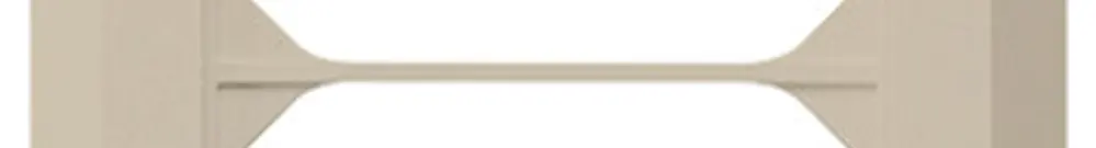 Telaio di copertura INC kallysto.line 4×1 beige 92×272mm 