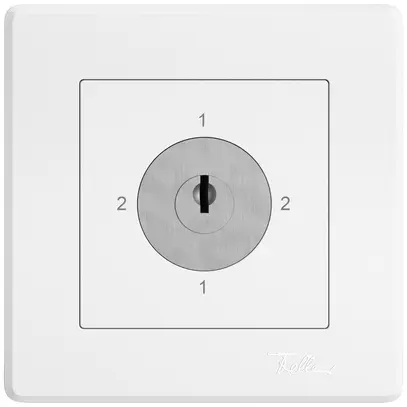 Interruttore rotativo INC EDIZIO.liv SNAPFIX® invert.3/3L serrat.&2 chiavi bi 