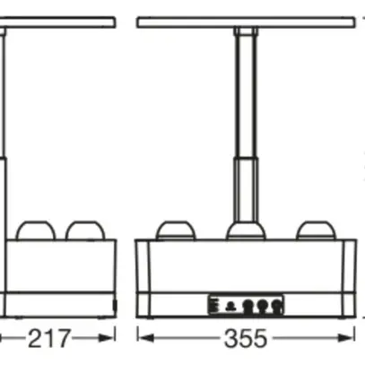 Luminaire de table LED LDV INDOOR GARDEN KIT 24W 1670lm 3600K noir 