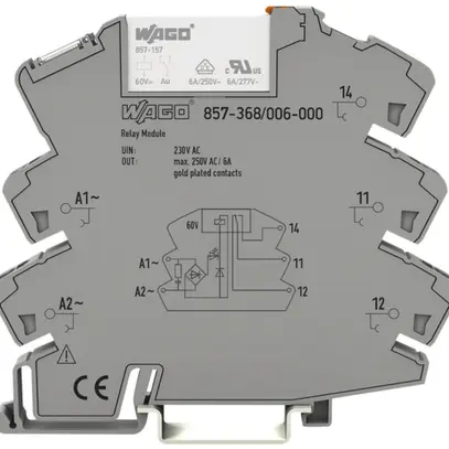 Module relais AMD WAGO 1C 6A 230VAC 2.5mm² 