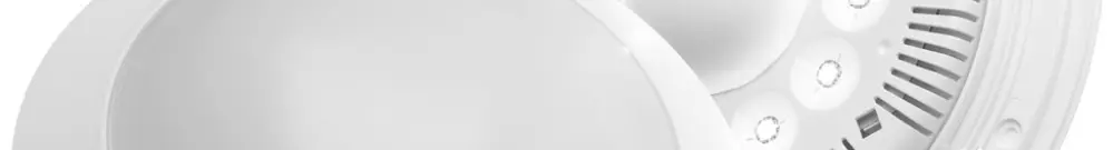 Armature LED/Graduell ronde 17W avec détecteur HF, 6500K blanc froid 