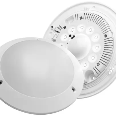 Armature LED/Graduell ronde 17W avec détecteur HF, 6500K blanc froid 