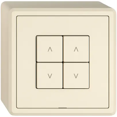 Station secondaire stores AP EDIZIO.liv Wiser SNAPFIX® 2 canaux 4 touches cr 