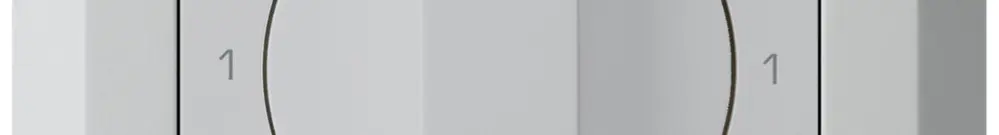 Interrupteur rotatif ENC kallysto.line 0/3L gris clair avec manette 