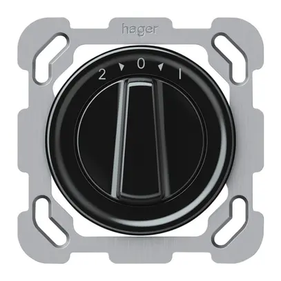 Pulsante rotativo INC origin 1P 0<1 10A 230V 77×77mm nero 