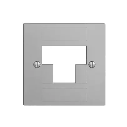 Plaque frontale 2×RJ45 ITplus EDIZIOdue silver 