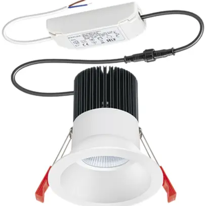 Downlight LED INC ESYLUX STINA 15W 4000K 1300lm Ø109/90mm IP20, blanc 