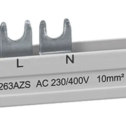 Pettine di raccordo Hager 2P 10mm² per ARFxxxD con contatto ausiliario 10 moduli 