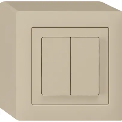 Interrupteur AP kallysto 1/3+3/1L beige 