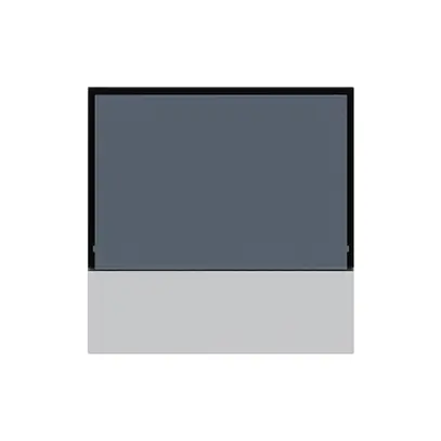 Plaque frontale KNX Hager kallysto pour thermostat gris clair 