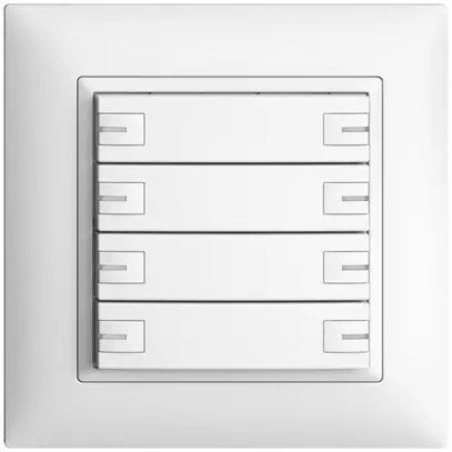 Pulsante INC KNX 8×EDIZIOdue bianco RGB con LED 