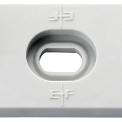 Plaque porteuse Clic 70×20×5mm gris clair 