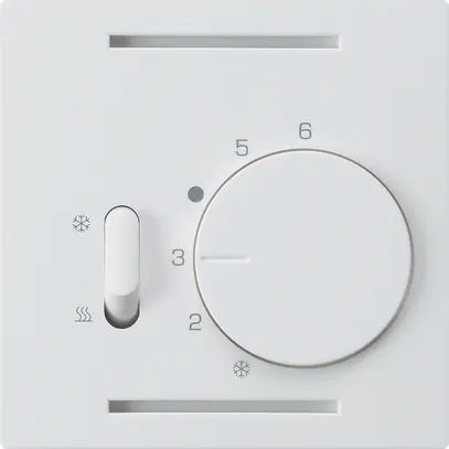 Termostato Hager kallysto A, con interr.di riscald./raffred., bianco 