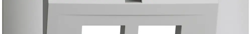 Kit montaggio INC Edue FMI c.cappa d.uscita obliqua p.2×Keystone grigio chiaro 