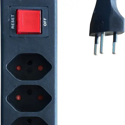 Multiprise 4xT13 TD 3m noir 