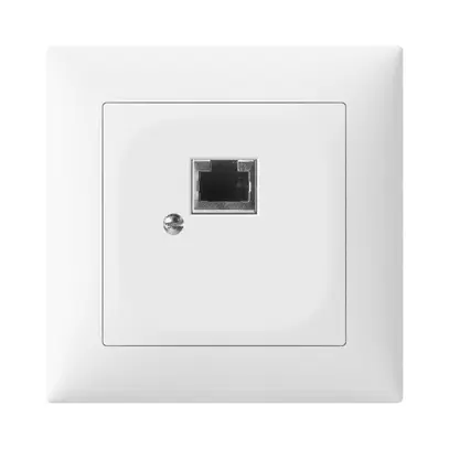 UP-Steckdose SIDUS B 1×RJ45 weiss glänzend 