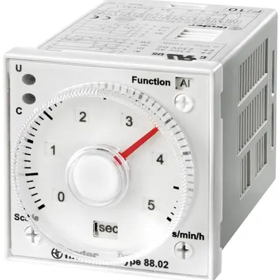 Relais temporisé Finder 88.02 multifonction 2C 8A 24…230VUC 11pin 