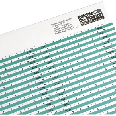 Striscia indicatrice R&M VS Modular 601…1340 blu 