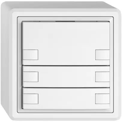 Pulsante KNX RGB AP EDIZIO.liv SNAPFIX® sensore temp.s.LED 3× com.2T bi 