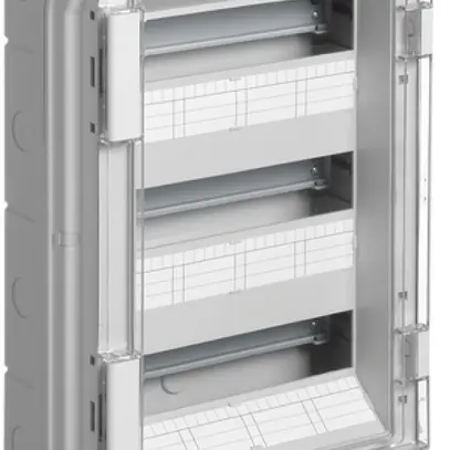 Distributore AP Hager vector 3-file 36UM IP54/IP65 310×552×151mm 