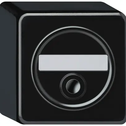 Pulsante di suoneria AP origin 86×86mm Ø58mm nero 