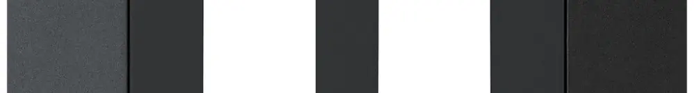 Kit frontale INC HMS kallysto.trend per 2 moduli nero 
