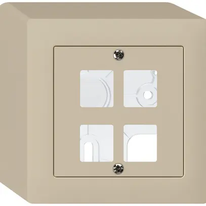 Kit frontale AP kallysto Q per 4 moduli beige 