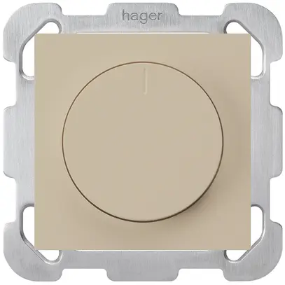 Variatore rotativo universale INC Hager kallysto 20…400W/VA beige 