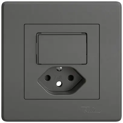 Kit di montaggio INC EDIZIO.liv SNAPFIX® combi.T13 1 tasto lent.lat.shutter grs 