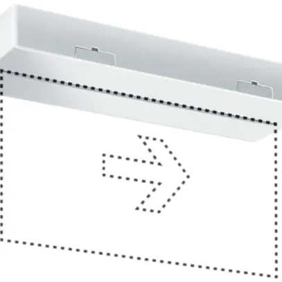 Lampada di emergenza ESYLUX SLX 32 LEDi Display 3h, senza pitto.bi 