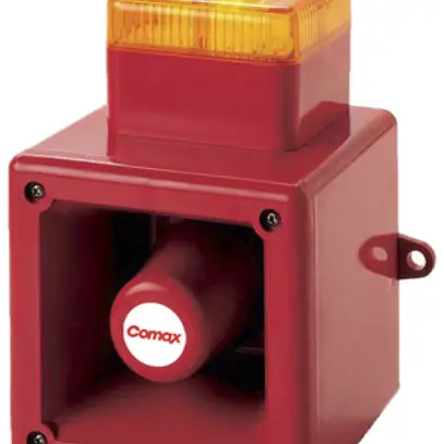 Avertisseur Comax avec flash 5J 45 sons 121dB orange IP66 