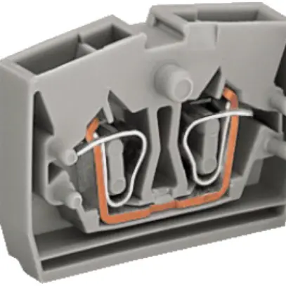 Borne individuelle WAGO 2.5mm² 2L orange 