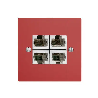 UP-Dose 4×RJ45/s 4P getr. EDIZIOdue berry ITplus 