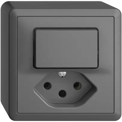 Combinazione AP 6/1L+T13 EDIZIOdue grigio scuro con shutter 
