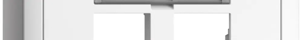 Kit de montage AP EDIZIOdue sortie droite, pour 2×RJ45 freenet, blanc 